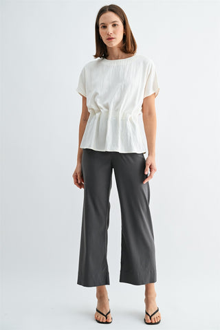 Sienna Structured Blouse | Ivory
