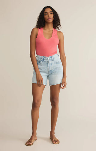 Sirena Rib Tank - Sunset Pink