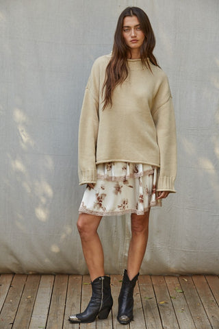 Louise Satin Skirt