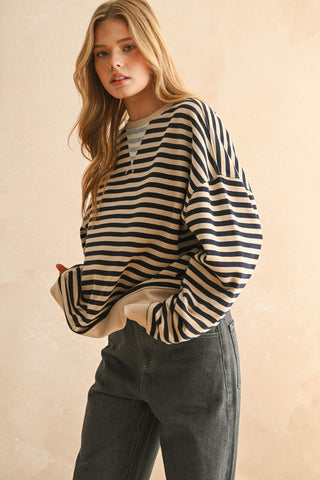 Maren Striped Pullover