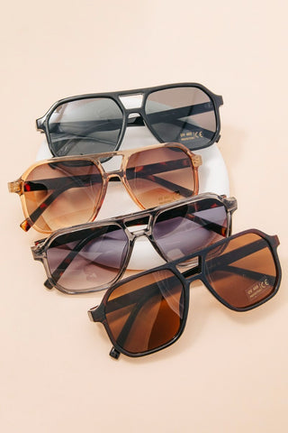 Tortoise Square Frame Sunglasses