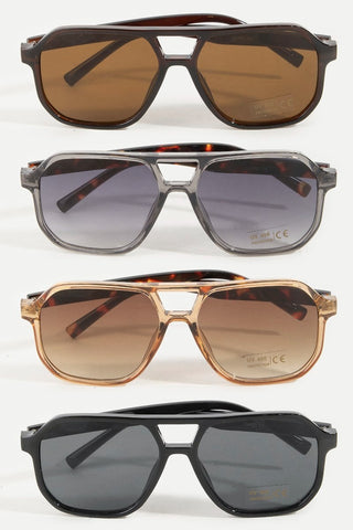 Tortoise Square Frame Sunglasses