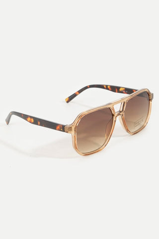 Tortoise Square Frame Sunglasses