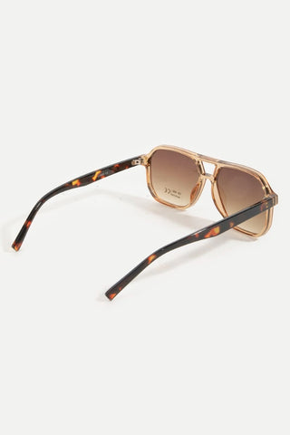 Tortoise Square Frame Sunglasses