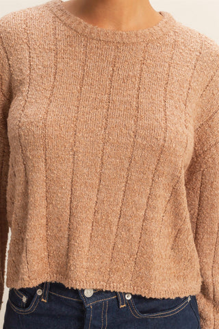 Lennox Ribbed Sweater | Taupe