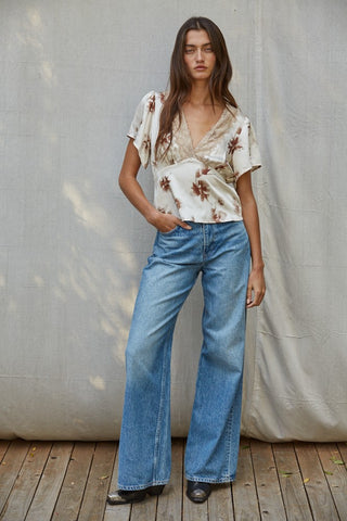 Louise Satin Blouse
