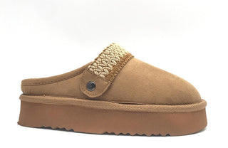 Little Kirsa Lounge Slipper Tan | MIA Kids
