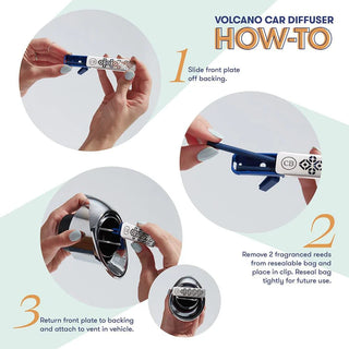 Volcano Car Diffuser Fragrance Refill | Capri Blue