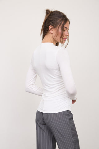 Celine Ruched Top | White