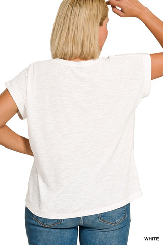Plus Size Sutton Tee | White